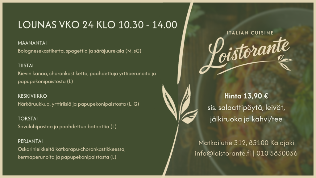 Loistorante Lounas Viikko 24
